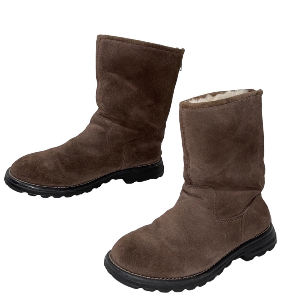 UGG Langley, Suede, fully lined sheepskin boots Size 7 GUC - Picture 6 of 11